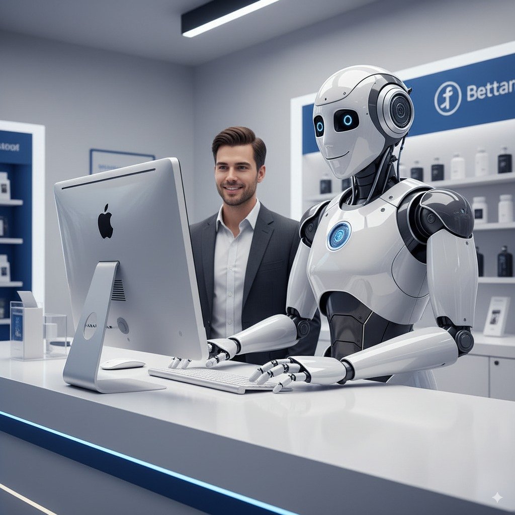 Cliente satisfecho interactuando con un chatbot conversacional de LANTI AI en su smartphone.